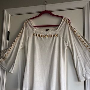Embroidered white blouse